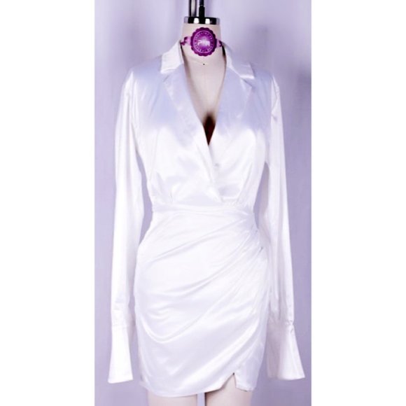 Satin Mini Dress - Picture 1 of 2